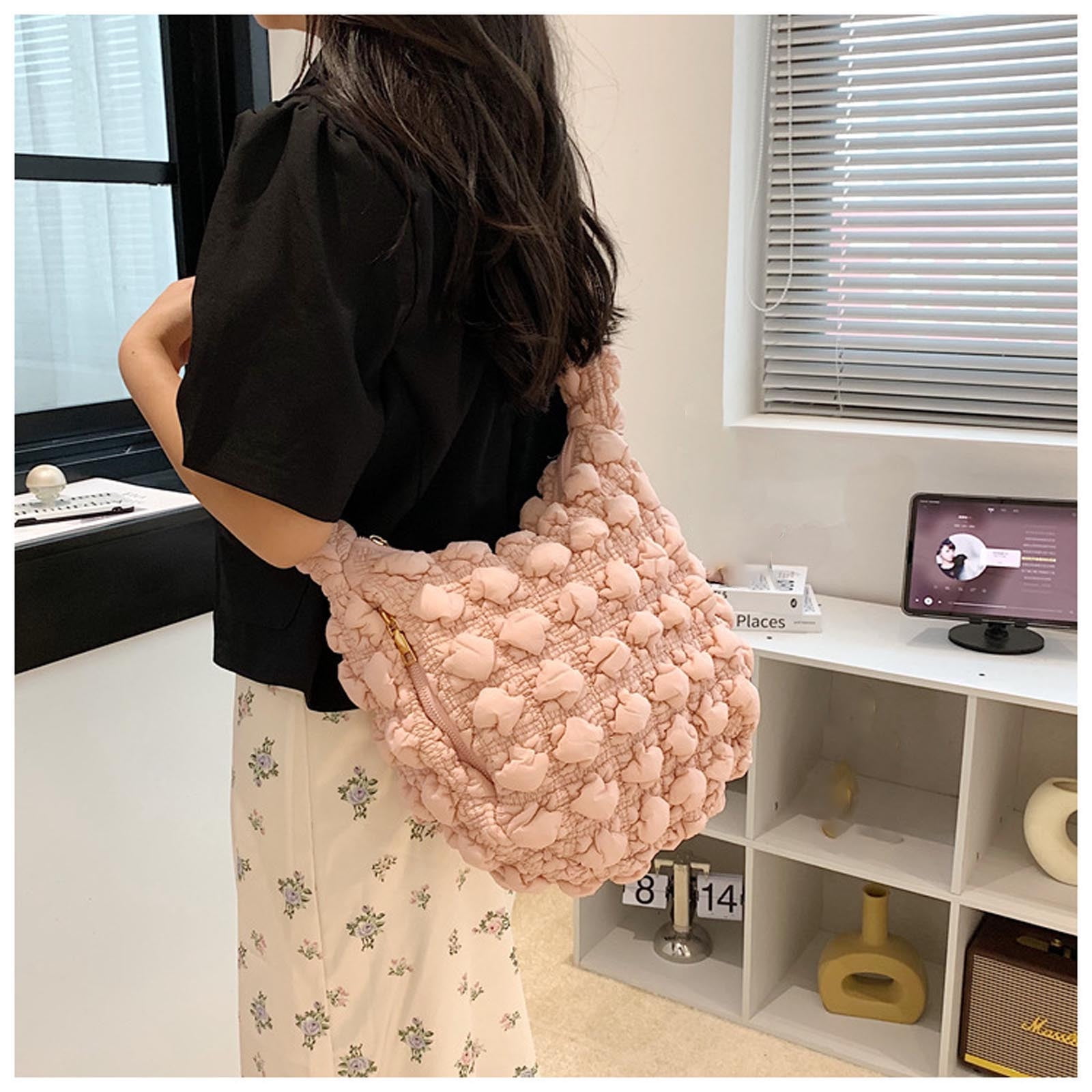 Discount Qaailabf Quilted Tote Bags For Women Lightweight Quilted