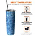 thumbnail image 5 of Tropical Leaf Skinny Tumbler 20oz - Insulated Water Bottle- Insulated Travel Coffee Mug, 5 of 7