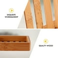 thumbnail image 4 of IBASETOY 1Pc Soap Placing Rack in Light Brown Wood with Stylish Texture and Efficient Soap Draining, 4 of 4