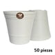thumbnail image 1 of Kit 50 Macetas de plástico La Ardilla para exterior e Interior (Blanco), 1 of 4