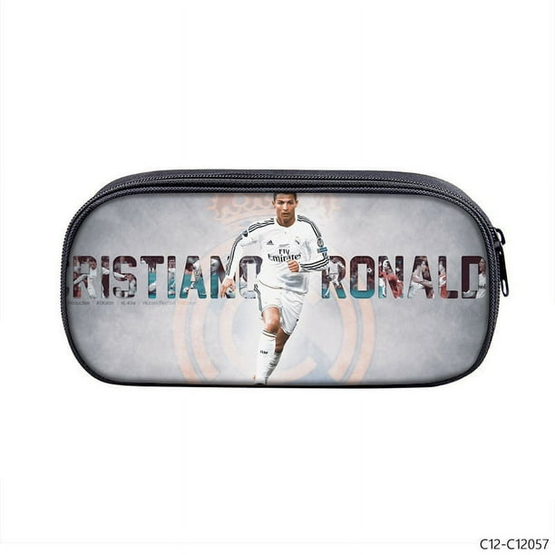 Jason Cristiano Ronaldo Football Interlayer Estuche Para Lápices De Estudiante Almacenamiento De Papelería Caja De Gran Capacidad Personalidad