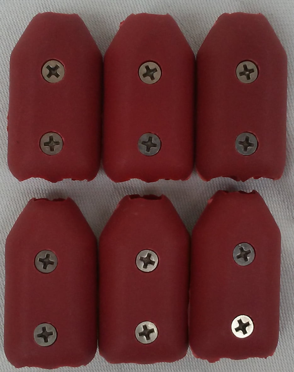 EZTY 3/8 Inch Double OT Reusable Rope Clamp Red 6 Pack