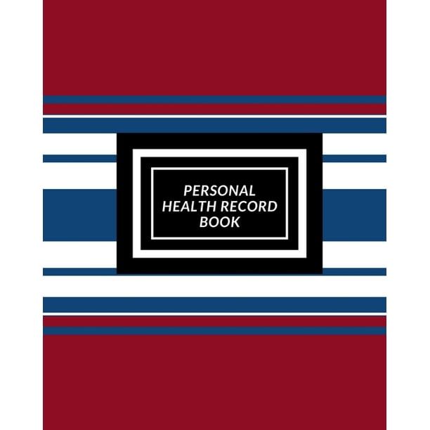 Personal Health Record Book Medical History Book, Personal Health