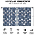 thumbnail image 2 of Blackout Kids Curtains,Dark Blue Ballerina Flower Pattern Childrens Insulated Curtains Set Of 2,Bedroom Essentials,Toddler Room Decor 42"x54", 2 of 5