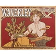 thumbnail image 2 of Vintage Bicycle Poster "Waverly Cycles" (1898) Framed Art Generic, 2 of 6