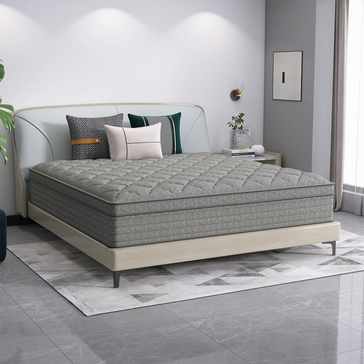 lemontalking 14 inch Full Mattress,Hybrid Mattresses Medium Firm in a Box