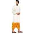 thumbnail image 2 of Mens Bollywood Style Indian Handmade Silk Blend Ethnic Party Wear Dhoti Kurta, 2 of 4