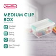 thumbnail image 3 of Sterilite Plastic Medium Clip Storage Box Container w/ Latching Lid, 4 Pack, 3 of 12