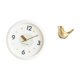 thumbnail image 5 of Reloj De Pared Moderno Con Números Grandes Y Movimiento Silencioso, Con Figura De Pájaro Dorado, Estatua De Animal Para Decoración Del Hogar, La Oficina, El Estudio O La Sala De Estudio., 5 of 8