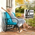 thumbnail image 4 of Outsunny 2-Person Outdoor Glider Chair, Blue, 4 of 10