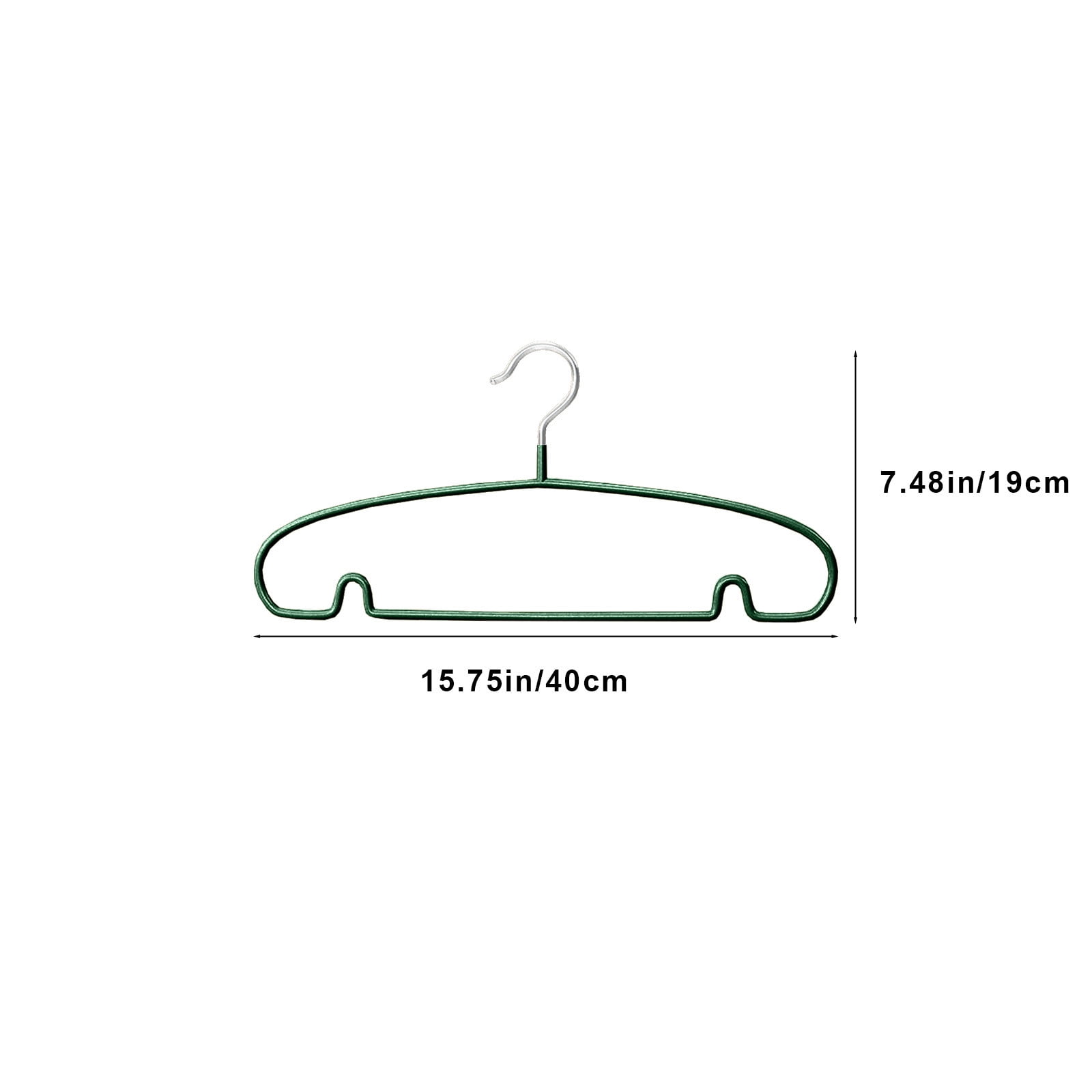 Specollect Clearance 20Pcs Stainless Steel Hangers - Clothes Hanger No Shoulder Bumps & 360°Swivel Hook, Thin, Space Saving for Closet, Non Slip, Fit for Suits Pants Heavy Duty Adult Coat