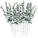 thumbnail image 3 of Plantas artificiales de eucalipto para decoración del hogar, plantas de eucalipto, hojas verdes, Lants falsos, bricolaje para Navidad, boda, coronas de jardín, 12/18/24 piezas, 3 of 4