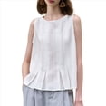 thumbnail image 1 of Blusas Sin Mangas de para Mujer, Blusas Casuales de Verano S, 1 of 10