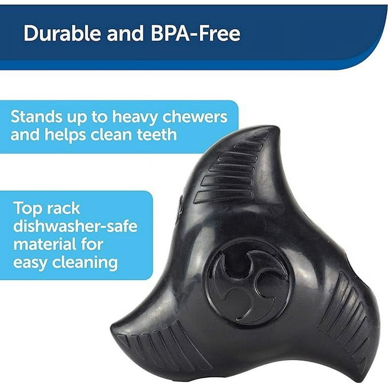 PetSafe Squeak 'n Treat Ninja Star Dog Chew Toy - Durable Rubber