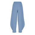 thumbnail image 5 of Sentmoon Lounge Pants Women Solid Color High Elastic Waist Lightweight Pants Women Oversized Relaxed Fit Wide Leg Streetwear Summer Work Pants Women Beach Items for Everyday Casual Wear, 5 of 10