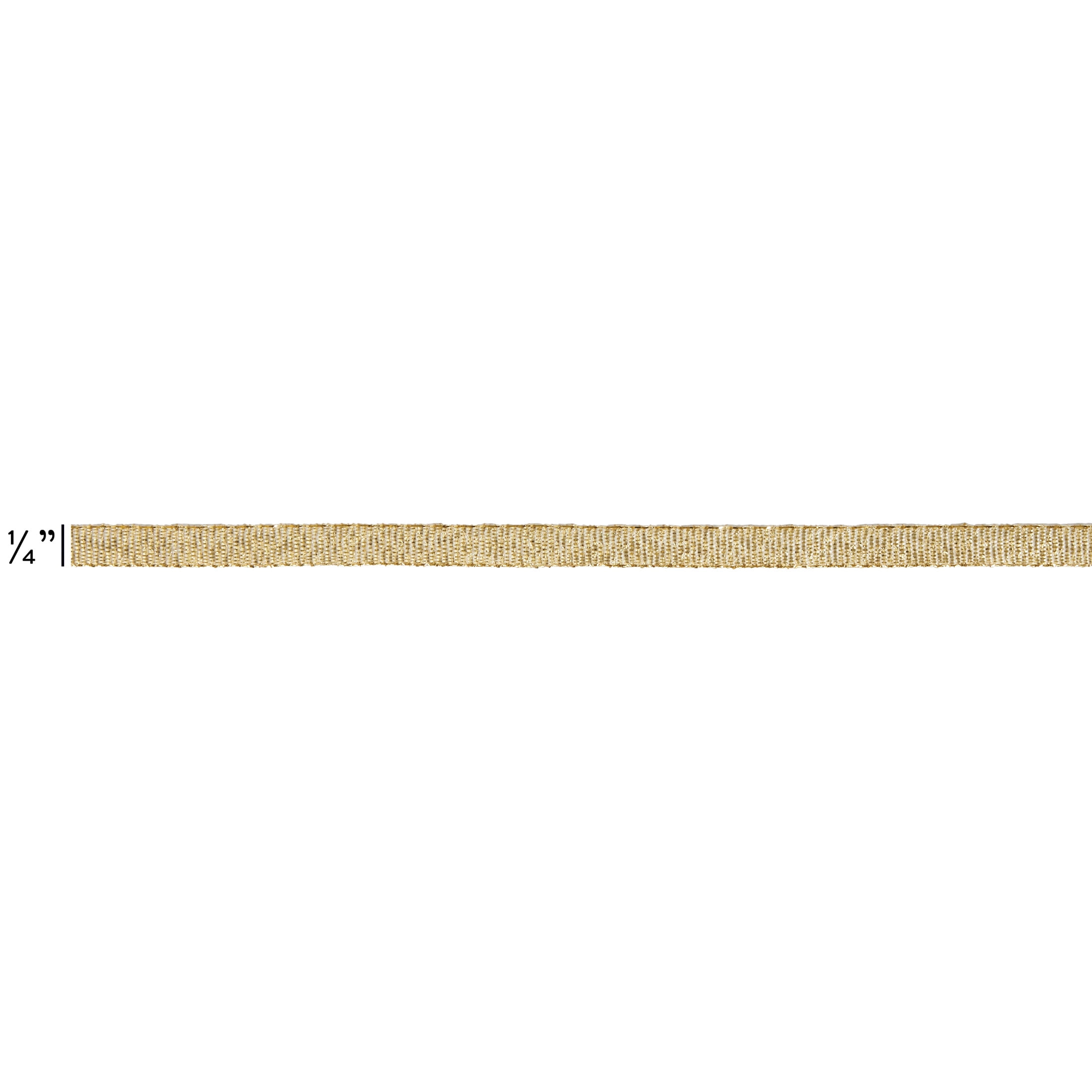 Hello Hobby GOLD Galena 1/4 inch x 5 yard ribbon