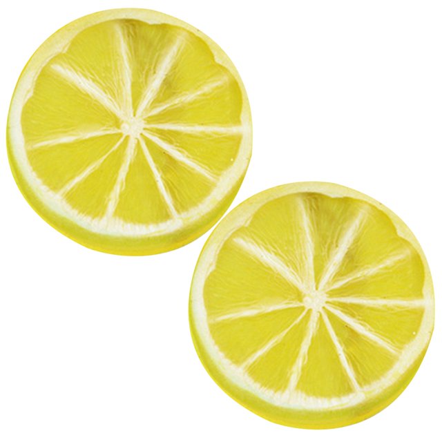 Coofit Artificial Fruit Lifelike Realistic Lemon Kiwi Fake Fruit Slice Plastic Fruit