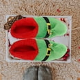 thumbnail image 3 of FELTECHELECTR 1 par de pantuflas cálidas de felpa antideslizantes, regalo de Navidad para adultos y niños, color verde, talla 41-47, 3 of 5