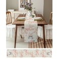 thumbnail image 3 of Easter Watercolor Rabbit Cherry Blossom Table Runner Wedding Decors for Dining Table Decoration Table Cover, 3 of 6
