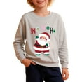thumbnail image 3 of Jamsmile Toddler Boys Christmas Autumn Hoodies Crewneck Sweatshirts Warm Soft Casual Child Boys Pullover Tops Holiday Cozy Outfits, 3 of 5