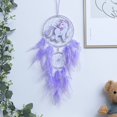 thumbnail image 3 of Ptetnvg Children Dream Catcher Dinosaur Dream Catcher Ornament Handmade Home Decor with Led Light Faux Feather Perfect Birthday Gift, 3 of 9