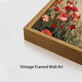 thumbnail image 4 of Hieng Framed Canvas Wall Art,Vintage Decor,Landscape Nature Country Wildflower Paintings Farmhouse Pictures Modern Artwork Rustic Fall Flower Prints Cottagecore Office Living Room Bedroom Bathroom, 4 of 6