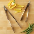 thumbnail image 2 of Anolon Tools and Gadgets SureGrip Nylon Nonstick Locking Tongs Set, 2-Piece, Bronze, 2 of 5