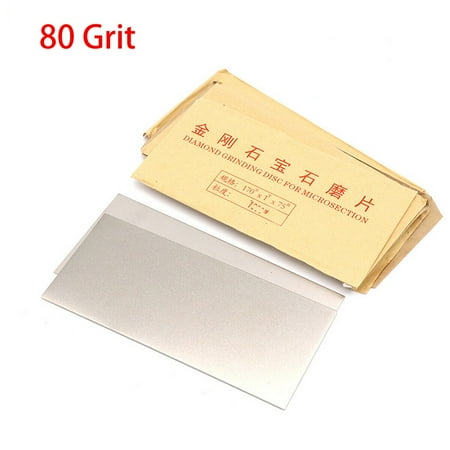 

75x170mm Diamond Flat Lap Plate Jewelry Polish Grinding Disc 80 - 3000Grit Emery