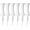 White, variant on BESTSKY Plastic Golf Castle Tees Step Down Unbreakable Mixed Or Same Height Value 100 Count,2 3/4,2 1/4,2,1 3/4,1 1/2" Length Colorful for Practice