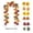 B_2, variant on YAMB Artificial Maple Leaves Pumpkin Garland, 39.37" Multicolor Weatherproof Trailing Hanging Floral Vines, Bendable Reusable Faux Rattan-Style Ornament for Thanksgiving Seasonal Home Layout