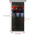 thumbnail image 3 of Hat Rack For Baseball Caps, Wall Or Door Mounted Hat Organizer With 24 Clear Pockets, 3-Piece Metal Hooks, Multifunctional Storage For Hats Keys Wallets, Space-Saving Display Rack, 3 of 6