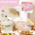 thumbnail image 5 of Washure Pelican Rocking Horse with Realistic Duck Sound for 18-36 Months, White, 5 of 7