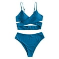 thumbnail image 1 of EIMELI Women‘S Bikini High Waisted Tummy Control Two Piece Swimsuit, 1 of 4