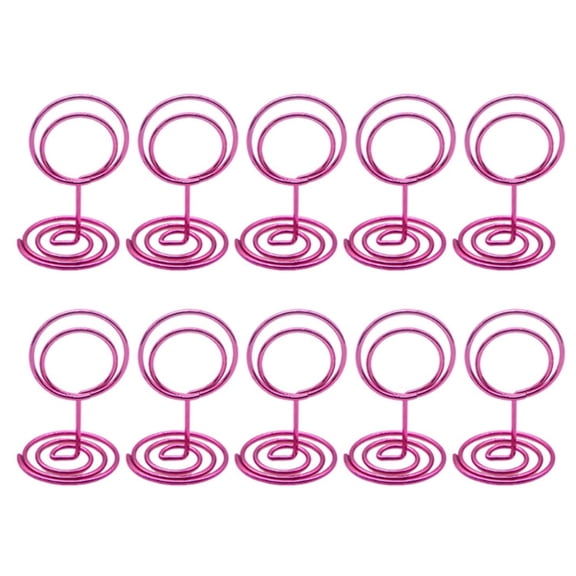 10Pcs Place Card Holders Wire Table Number Holder Picture Memos Clip for Wedding