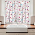 thumbnail image 2 of Kids Curtains 2 Panels Set, Sweets Pattern with Ice Cream Cones and Candy Stars Design Abstract Desserts Food, Window Drapes for Living Room Bedroom, 55W X 39L Inches, Multicolor, by Ambesonne, 2 of 3