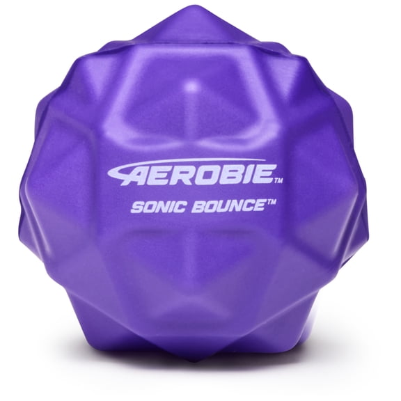 Aerobie Sonic Bounce Ball, Bouncy Balls for Kids & Kids Toys, Outdoor Games & Birthday Party Favors for Kids & Teens Aged 8 & Up, Purple