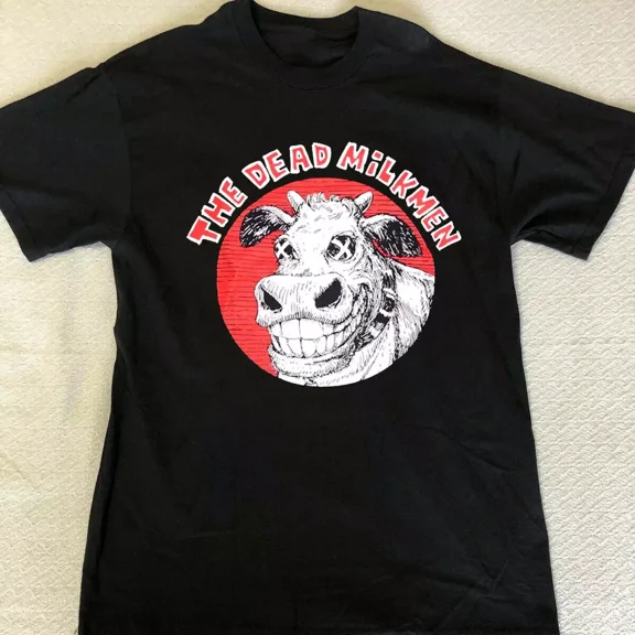 Hot The Dead Milkmen Cotton Black S-2345XL For Men Women T-Shirt