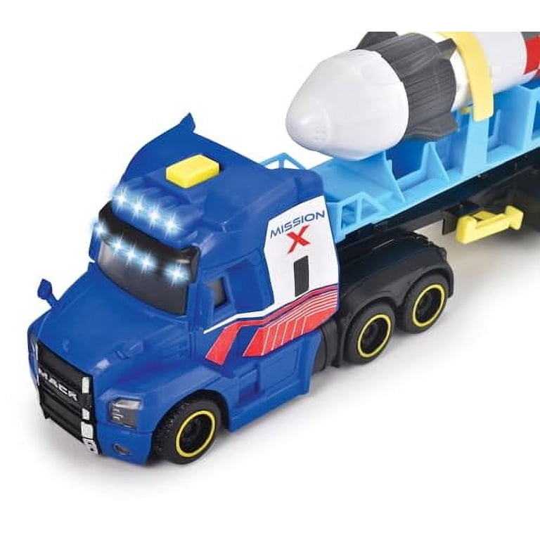 Dickie Toys - Mack Truck with Trailer and Rocket - Walmart.com