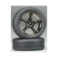 thumbnail image 2 of Traxxas 2471A Front Black Chrome Alias Ribbed Tires TRA2471A, 2 of 3