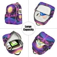 thumbnail image 5 of FORMRS Mini Backpack Purse for Women Travel Daypack Casual Shoulder Bag, Purple Neon Road, 5 of 7