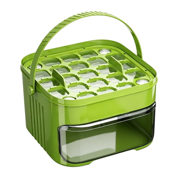 Portable Ice Maker with Insulated Bag Easy Press Lid for Home Kitchen Outdoor Camping Parties And Beverage Preparation