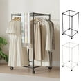 thumbnail image 7 of Portable Rotating Floor Standing Clothes Hanger, Indoor Clothes Drying Rack, Movable Laundry Rack for Dormitory Home School, Waterproof Plastic, 47.24x26.38x18.5in, 7 of 7