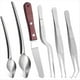 thumbnail image 1 of 6 Pinzas de Cocina de Acero Inoxidable para Chef, Cucharas de Dibujo, Espátulas para Estilismo ., 1 of 5