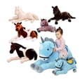 thumbnail image 2 of Juguete de peluche de unicornio para niños, almohada de tela de 50-130CM de tamaño gigante, Animal de peluche, caballo, muñeca de alta calidad, regalo de cumpleaños 50-1, 2 of 5