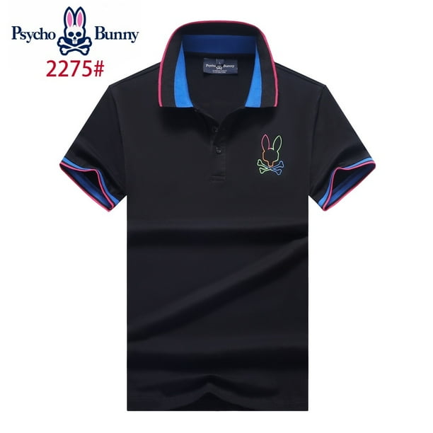 Productos En stock psycho Bunny hilfiger Camiseta De Disenador Solapa De Manga Corta Marca Angeles Cuello Plegable Ropa spray Carta Primavera Verano Marea Hombres Y Mujeres 5 Gao Jiahui unisex Walmart