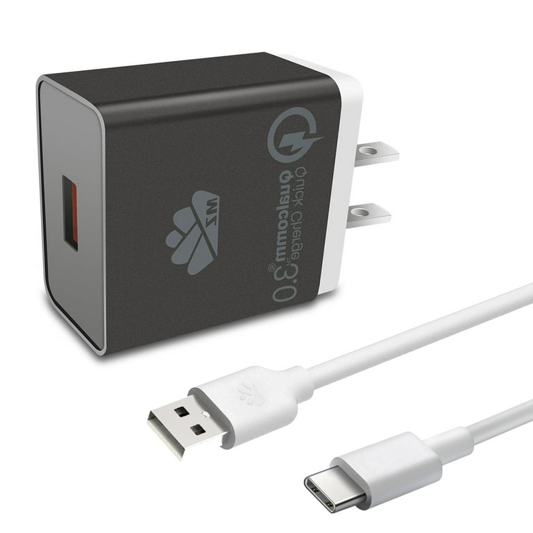 QC3.0 Home Wall Charger Adapter w 3ft USB Cable for LG XBOOM Go PK3 PK5 Blutooth Speaker not Compatible with PK7