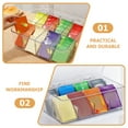 thumbnail image 2 of PAMINGONO 1Set Tea Organizer Box With Lid For Tea Bags Storage, 2 of 8