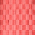thumbnail image 1 of Ahgly Company Indoor Square Checkered Red Modern Area Rugs, 4' Square, 1 of 4