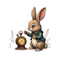 thumbnail image 4 of Steampunk Rabbit Steampunk Stickers, Waterproof Rabbit Steampunk Sticker for Water Bottle Laptop Phone Cases Planner Skateboard Luggage Helmet Party Favor Decor, Ideal for Adults Teens Teacher Rewards, 4 of 8