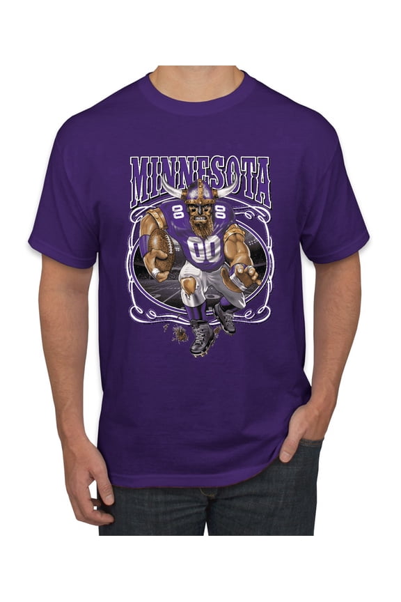 , Minnesota Fans | MIN Fantasy Football ,Sports, Men Graphic Tee, Purple, Medium